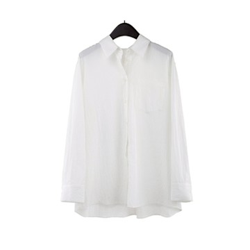 [米蘭精品] 襯衫長袖上衣-天絲棉簡約百搭韓系女裝6色74kr20