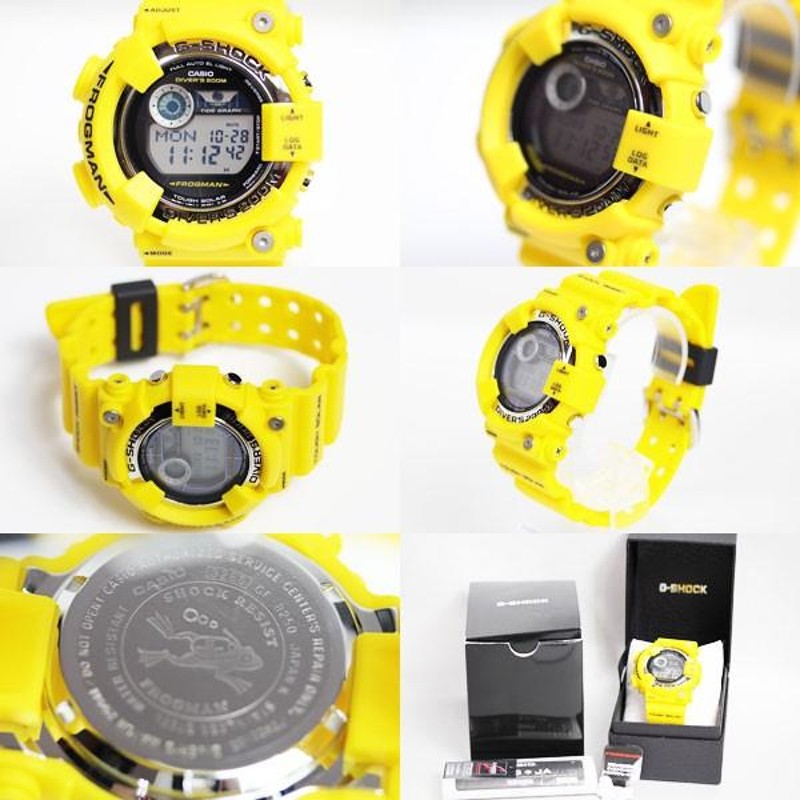 CASIO カシオ G-SHOCK ジーショック FROGMAN フロッグマン GF-8250-9JF クオーツ イエロー/中古/極美品/あすつく/MT2134  | LINEブランドカタログ