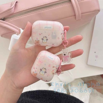 卡通小動物合集 可愛 適用AirpodsPro2保護套 1/2/3/4代保護殼 pro蘋果耳機殼 全包防摔殼 軟殼