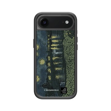 iPhone Air Mod NX -邊框背蓋組合 (相機按鈕) 黑 - Van Gogh Museum - RHINOSHIELD 二創 - 隆河上的星夜