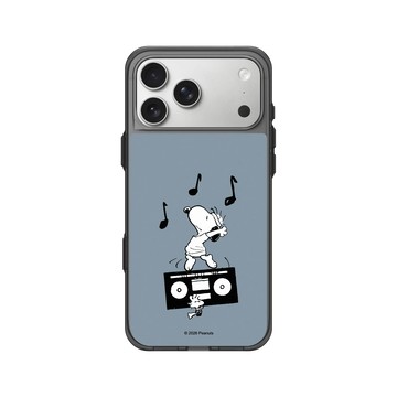 iPhone 17 Pro Max Clear (相機按鈕) 酷墨灰 - 史努比 Snoopy - 隨音樂搖擺吧！