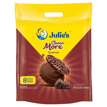 Julie's 茱蒂絲 巧克力味夾心餅 8包  352g  1袋