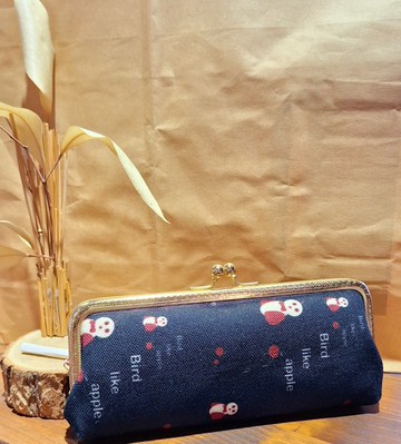 設計款印花眼鏡包-鳥兒蘋