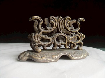 【老時光 OLD-TIME】早期二手歐洲銅製紙巾架信架