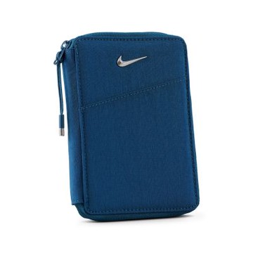 Nike 護照夾 Aura Travel Wallet 藍 尼龍 卡夾 筆套 N101237140-8OS