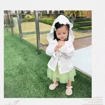 🎀biubiu童裝🎀現貨🌈女童防曬衣童裝 防曬衣 女寶寶 慵懶風外套 小清新 鏤空防曬衣 夏季長袖小外套