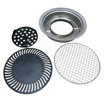 K-ONE 卡旺 野燒屋 卡式爐專用煎烤兩用烤盤組 台灣製造  250mm  1個