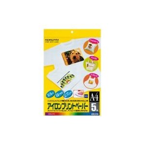 コクヨ インクジェットプリンタ用紙 アイロンプリントペーパー A4 5枚 KJ-PR10N