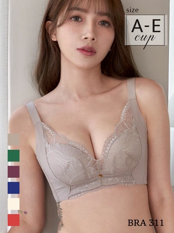 BRA311 無鋼圈【無痕雲朵】包覆調整型內衣單件 6色
