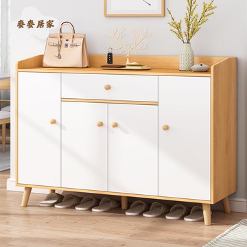 北歐簡約風室內 鞋架 簡易 經濟型 大容量 儲物櫃 家用門口多層收納 鞋櫃[DD0502004]