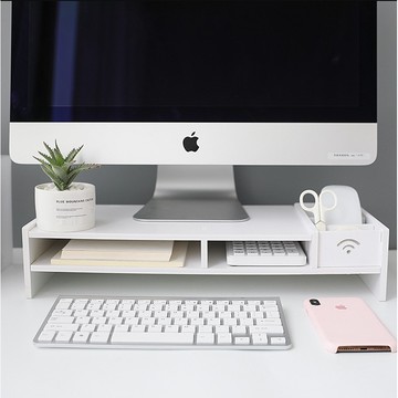 "電腦增高架 電腦顯示器底座 電腦屏幕增高架子 辦公室多層底座 臺式顯示器支架 電腦屏幕墊高 桌面抽屜 收納置物架