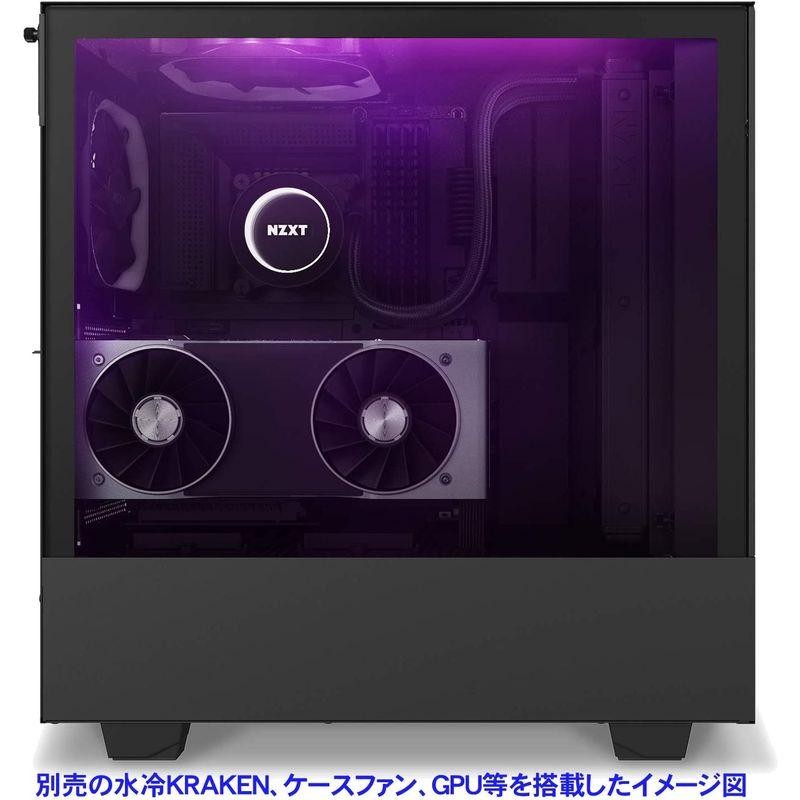 PCケース NZXT H510 Elite 前面+側面ガラスパネル RGB LED発光&ファン