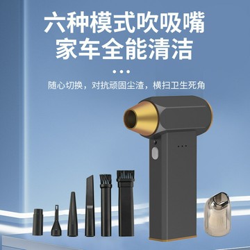 新款鋁合金暴力風扇露營戶外手持吹塵器高速車載無刷暴力渦輪風扇 pc6203