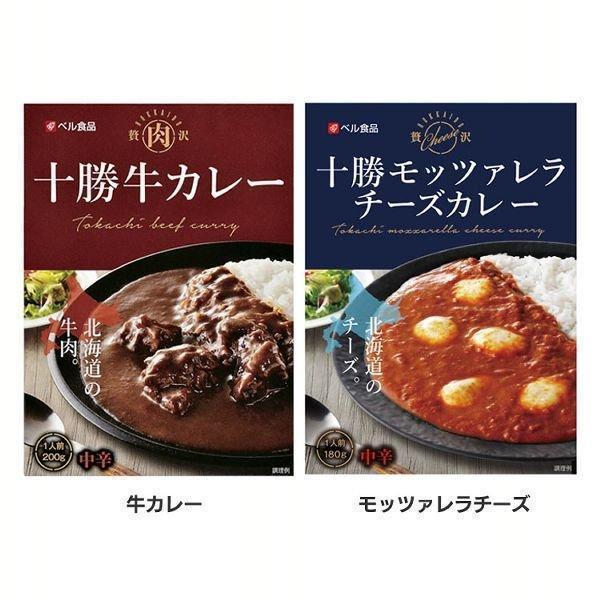 カレー レトルト 北海道 牛 モッツァレラチーズ 十勝カレー 中辛 200g 180g ギフト