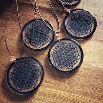 奈米銅生命之花奧剛項鍊 Orgonite