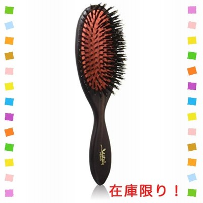 大阪ブラシ シャトリ 猪毛クッションブラシ 中 ヘアブラシ ブラック 6x6.5x22.1センチメートル (x 1)