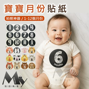 ★台灣現貨★ 寶寶成長紀錄 月份貼 周歲 L7091 文具 貼紙 裝飾貼 紀錄 紀念