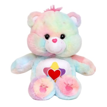 Care Bears 彩虹愛心熊絨毛玩偶 27cm  True Heart 多色  1入