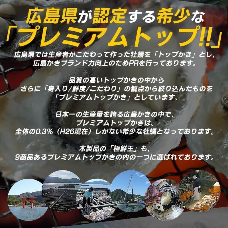 カキ かき 牡蠣 むき身 2Lサイズ 1kg 約30粒前後 冷凍 特大 広島県産 極鮮王 加熱用