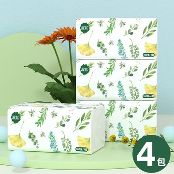 漫花 抽紙300張75抽4包裝