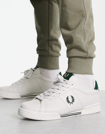 Fred Perry B722 leather trainers in white