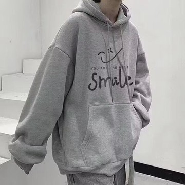 新款秋冬衛衣男加絨加厚連帽衛衣韓版潮流上衣寬鬆百搭外套ins潮