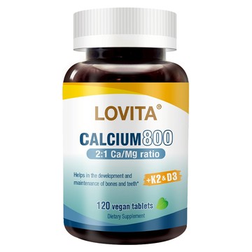LOVITA愛維他 檸檬酸鈣固本加強錠(120顆素食錠)(鈣鎂2比1,添加K2,D3,鎂鋅銅錳)