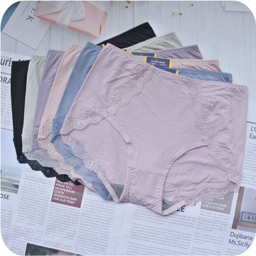 L XL XXL 中高腰天絲內褲 SGS抗菌認證 透氣舒適 彈性柔軟 女內褲 女生三角褲 素面內褲 莫代爾 蝦店隔日到貨