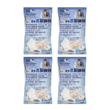 ICAT環保水解礦砂 6L｜4.5KG 可沖馬桶礦砂 無粉塵水溶礦砂 無粉塵 礦砂 貓砂 x 4入組