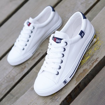 人本帆布鞋男鞋夏季2021百搭男士白鞋透氣球鞋子2022平板鞋秋季
