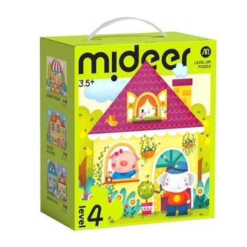 MIDEER 進階式拼圖 LEVEL4-房屋