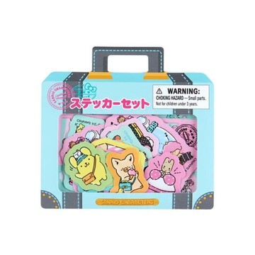 小禮堂 Sanrio 三麗鷗大集合 造型貼紙組 24枚 (夢幻旅行)