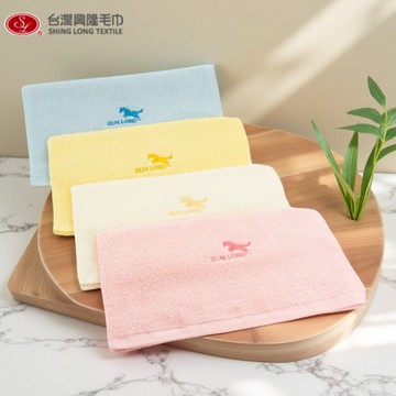隆馬繡花純棉素色毛巾(6條毛巾組)【台灣興隆毛巾專賣】家用暢銷款 100%純棉