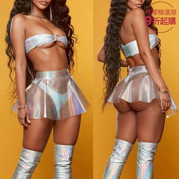 【派對透視】半身裙 短裙 女裙 舞會裙 迷你裙 性感透視 度假風 節日穿搭 歐美風 高腰顯瘦 夜店派對必備