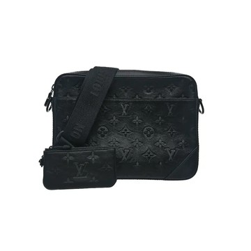 LOUIS VUITTON M69827 DUO 老花壓紋皮革相機包郵差包斜背包