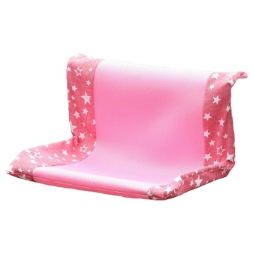 WangLife 旺生活 寵物用品 懸掛式柔軟貓掛床 透氣網布款  粉星星  1個  46 x 30 x 25cm