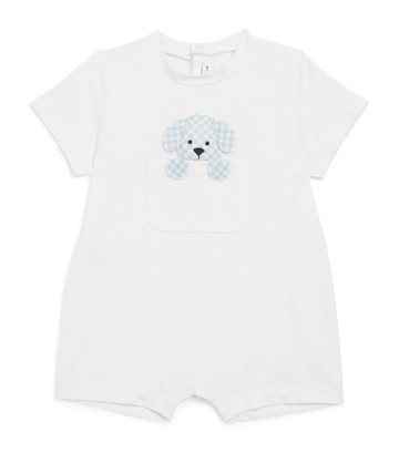 Il Gufo Stretch-Cotton Dog Bodysuit