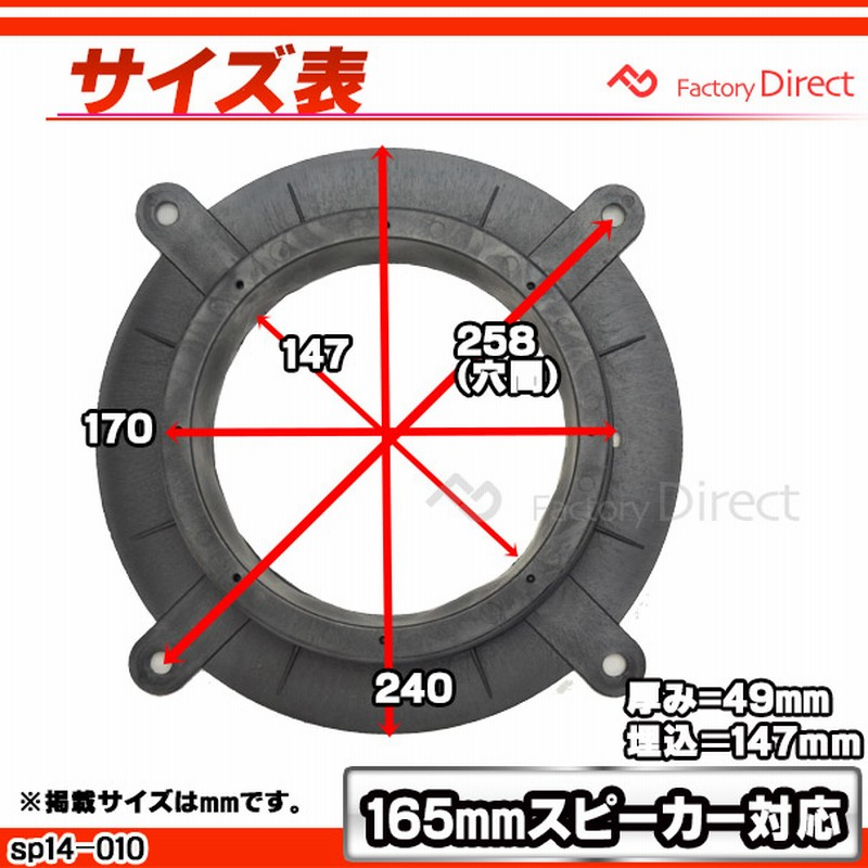 Ca Sp14 010b フロント用 Cx 5 Ke系h24 02 H29 02 12 02 17 02 165mm 6 5inch Absインナーバッフルボード スピーカーアダプター 社外スピーカー交換時に最適 カスタム パーツ 車 マツダ アダプター バッフル カースピーカー 通販 Lineポイント最大5 0 Get