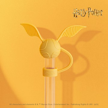 哈利波特系列 造型【粗】矽膠吸管蓋-金探子款