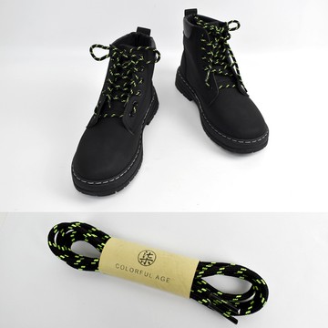 鞋帶 點點鞋帶-黑黃【NZG61】