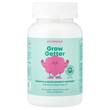 JoySpring, Grow Getter，4 歲以上，水果混合，60 片咀嚼片
