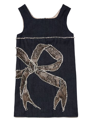 Dsquared2 Kids - crystal-embellished sleeveless dress - kids - Cotton/Polyester/Viscose - 14 yrs - Black