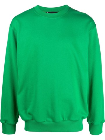 STYLAND - x notRainProof crew-neck organic cotton sweatshirt - unisex - Organic Cotton - M - Green