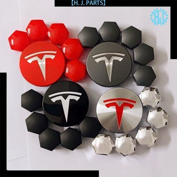 【臺灣出貨】改裝特斯拉配件Model3/X/Y輪轂蓋18寸19寸中心蓋煥新3輪胎標誌蓋