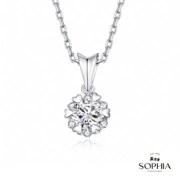 SOPHIA 蘇菲亞珠寶 - 費洛拉 30分 GIA G/SI2 18K金 鑽石項墜