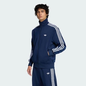 Originals 男女款 深藍經典款 立領三線 運動休閒外套-KD8313