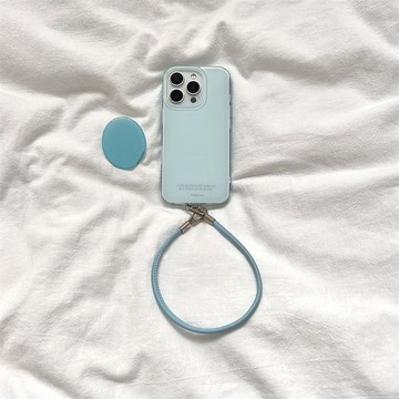 高級感淺藍色支架適用iPhone17PROMAX手機殼16新款15/14小眾13/12
