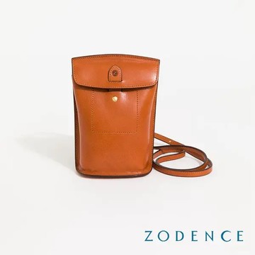 【ZODENCE】HIM義大利植鞣革斜背手機包