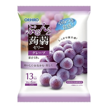 [家速配]ORIHIRO葡萄風味蒟蒻果凍