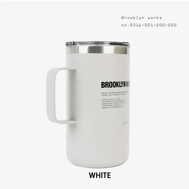 BROOKLYNWORKS ブルックリンワークス CUP W ダブルマグカップ Lサイズ 保温 保冷 おしゃれ ステンレスマグカップ シェラカップ コーヒカップ